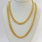 Solid 14k Gold Chain 7mm 22 Inch Miami Cuban Link Necklace HEAVY Real Gold Sale
