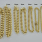 Real 10k Yellow Gold Bracelet 6mm-13mm Miami Cuban Link 9" Inch Mens 10kt ,Chain
