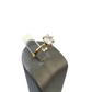 Real 10k Solitaire CZ Ring Yellow Gold Women 10Kt Genuine