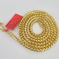 Real 18k Yellow Gold Franco Chain Necklace 24 Inch 3 mm SOLID 18kt Genuine