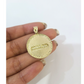 10K Yellow Gold Round Last Supper Pendant Charm Nugget Design Unisex Gold