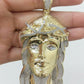 Real 10k  Rope Chain 15 mm with 1.81 Ct Diamond Jesus Head, Charm  Pendent.
