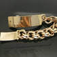 Solid 10k Gold Chino ID Bracelet Size 7.5" Inch Box