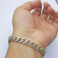 10K Yellow Gold Royal Monaco Cuban Bracelet 8.5mm Long Diamond Cut 8.5 "