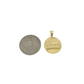 10K Yellow Gold Last Supper Pendant Charm Round 1" Nugget Design Unisex