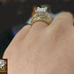 2 CT Diamond 10K Gold Ladies Ring Wedding Anniversary Princess cut Diamond Women