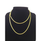 10K SOLID Gold Miami Cuban Link Chain 2mm 24" Inch Men Women Real Necklace
