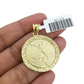 10k Gold Centenario Coin Pendant Charm Nugget Bezel 1.5 inch 50 Pesos 1947