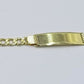 10k Gold Baby ID Bracelet 6" Inch Cuban Curb Link Rope Real