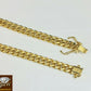 Real 10k Yellow Gold Miami Cuban Bracelet 6mm 8" Box Lock Unisex
