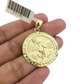 10k Gold Centenario Coin Pendant Charm Nugget Bezel 1.5 inch 50 Pesos 1947
