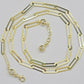 Real 10k Yellow Gold 4mm Paperclip Chain Cable Link Necklace 16"-24" Inch Hollow
