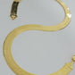 REAL 10k Gold Herringbone Chain Necklace 15mm 18"-24" 10kt Yellow Gold SOLID