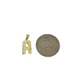 10K Yellow Gold A Initial Charm Pendant Alphabet Real 10kt Men Women