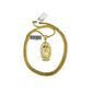 10k Gold Franco Necklace Chain Virgin Mary Charm 2.5mm 18"-26" Pendant SET
