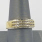 REAL 10k White Yellow Gold Wedding Engagement Band Men 0.24CT Real