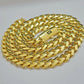 10k Gold Chain Miami Cuban Royal Link 8.5 mm 22" Inch Plain Necklace, REAL 10KT