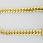 14K SOLID Gold Bracelet Miami Cuban Link Box Lock 9inch , yellow gold men women