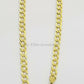 Real 14k Gold Chain Solid Cuban Curb Link Bracelet Necklace 3mm-10mm 7"-30" 14kt