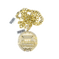 10k Yellow Gold Cuban Curb Chain SET Last Supper Pendant Charm 8mm Necklace Men