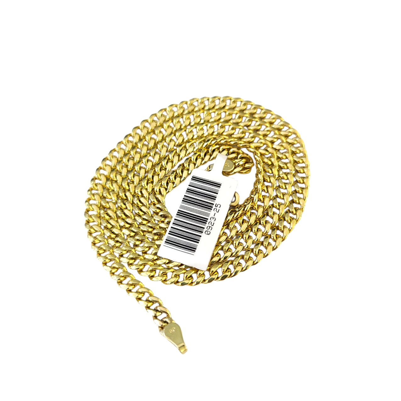 Real 10k Yellow Gold Necklace Miami Cuban Link Chain 18 Inch 2mm 10KT