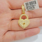 Diamond Key charm pendant Real 10k gold 1/2 Natural Diamonds For Men Women, REAL