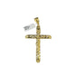 Real 10k Charm Pendant Christ Cross INRI Yellow Gold 10KT