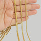 SOLID 18k Gold Miami Cuban Chain Necklace 2.5mm 3.5mm 4mm 18-26 Inches Men Women