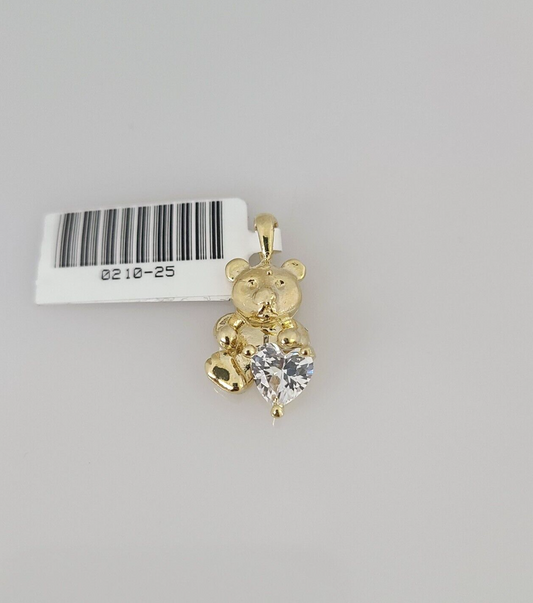 10k Teddy Bear Charm Pendant REAL 10Kt Beauty Yellow Gold Genuine