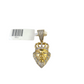 Real 10k Yellow Gold Lion Head Diamond Charm Pendant 1.25'' inch Genuine 10kt
