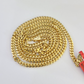 Real 18kt Miami Cuban Chain Necklace 3mm 24 Inch Yellow Gold Men Women SOLID 18k