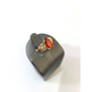 10k Gold Floral Ring Orange Marquise CZ Stone Statement Ladies Statement