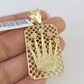 10k Crown Jesus Anchor Pendant Men's Women's REAL 10Kt Yellow Gold Genuine