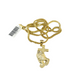 10k Gold Franco Chain Praying Hands Cross Pendant Necklace SET 2.5mm 18"-26"