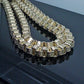 10k Gold Chain For Mens Real Gold Byzantine 6mm 26 Inch Box Chain
