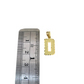 10K Yellow Gold D Initial Charm Pendant Alphabet Real 10kt Men Women