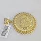 10k Last Supper Charm Pendant Mens REAL 10Kt Religious Medallion Yellow Gold