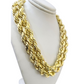 10K Yellow Gold Rope Chain Necklace 10mm 30 Inch REAL 10kt Diamond Cuts Men's