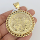 10k Last Supper Charm Pendant Mens REAL 10Kt Religious Medallion Yellow Gold