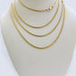 Real 18kt Yellow Gold Miami Cuban Chain Necklace 2mm 22 Inch Men Women SOLID 18k