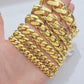 Real 10k Gold Bracelet Royal Cuban Link Monaco 8mm-20mm 8-9" 10kt Yellow Gold