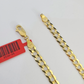 Real 18kt Cuban Curb Chain Necklace 6mm 24 Inch Yellow Gold Men Women SOLID