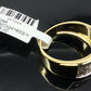 Mens 10K Yellow Gold Band Ring Wedding Engagement Size 10 Natural Diamond