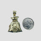 Real 10k Gold Mens Money Bag Charm Pendant Rope Chain 18 20 22 24 26 28 Inch