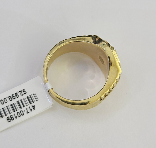 10k Dollar Ring Casual Band Yellow Gold Genuine Brand New Religious
