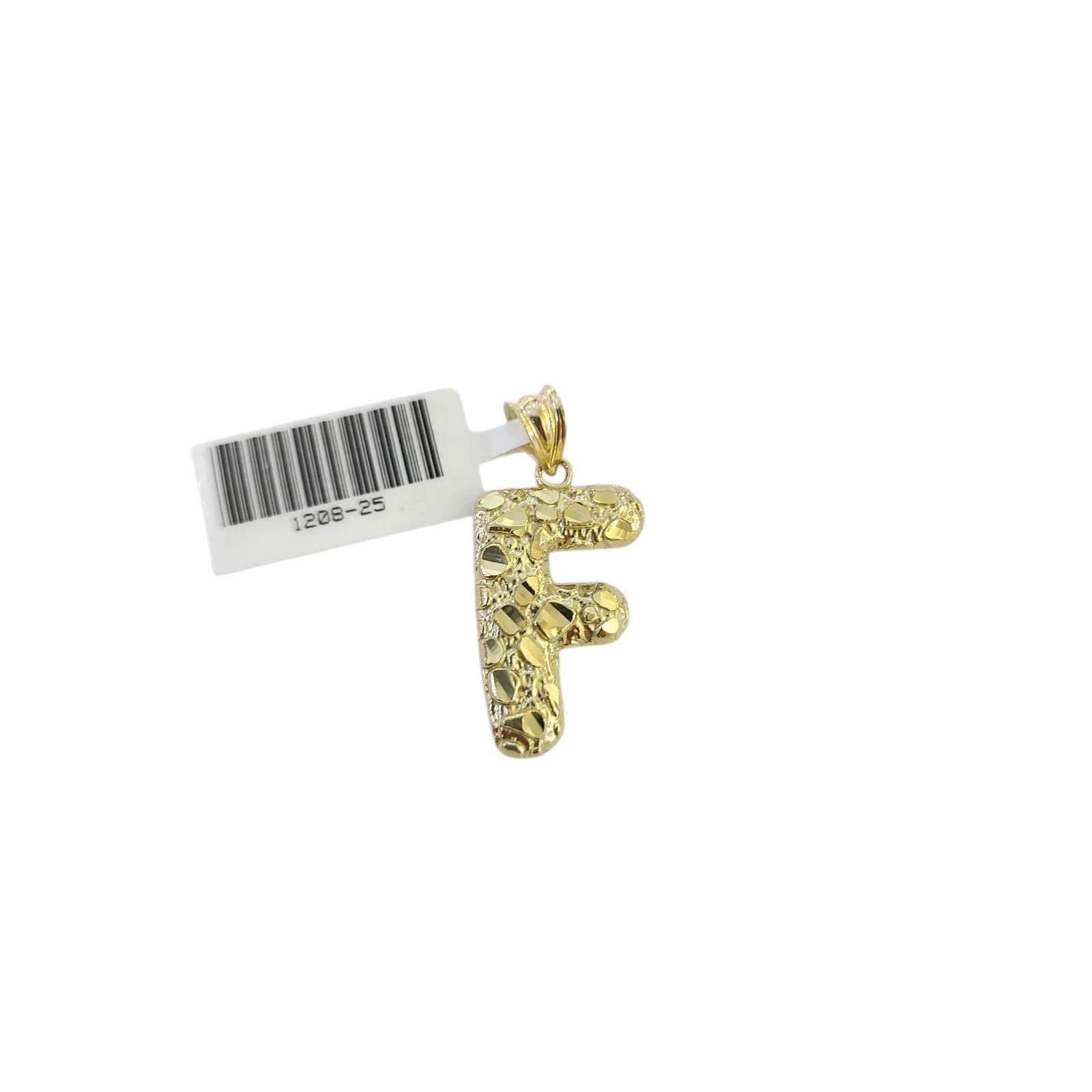 Real 10k Gold Franco Chain Pendant Necklace F Initial Charm SET 2.5mm 16"-26"
