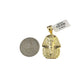 Real 10k Charm Pendant Pharaoh Egyptian Yellow Gold 10KT
