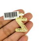 Real 10k Rope Chain 3mm 18"-28" Set Z Necklace Nugget Initial Charm Pendant Gold