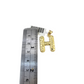 Real 10k Yellow Gold Nugget H Initial Alphabet Charm Pendant 10KT