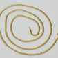 Real 18k Yellow Gold Miami Cuban Chain Necklace 2mm 18-24 Inches Men Women SOLID
